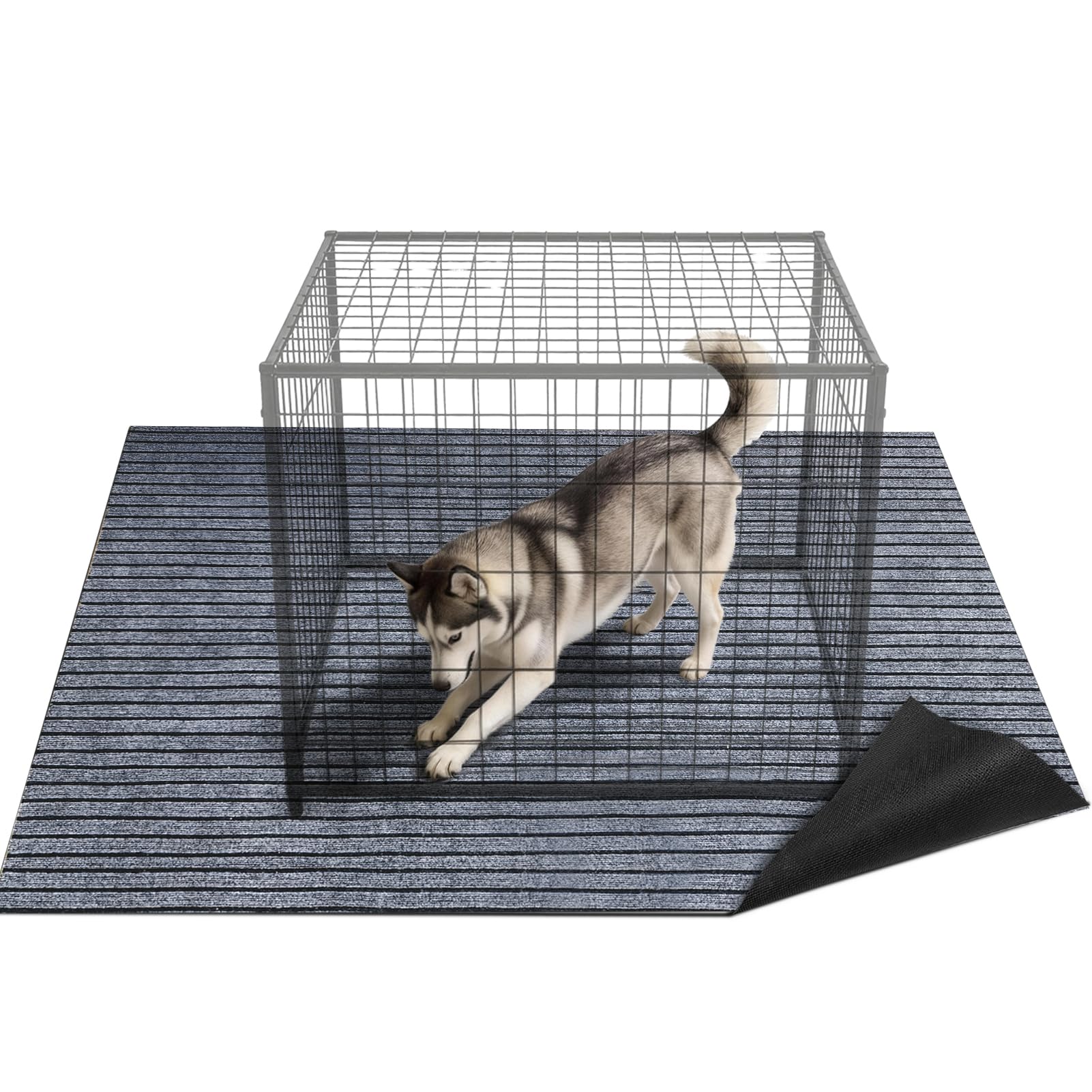 Tapis de protection de sol imperméable réutilisable pour cage chien