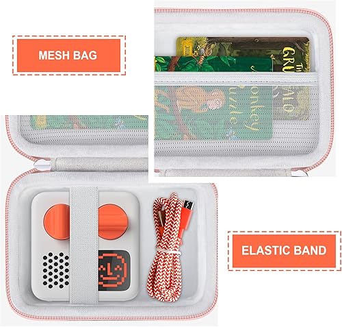 Miniatura 4 de Funda rígida de viaje para Yoto Mini - Reproductor de altavoces de viaje Bluetooth portátil sin pantalla, mini funda protectora con bolsillo de