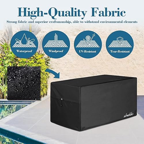 Miniatura 9 de Cubierta Shieldo para caja de cubierta, resistente, poliéster oxford de 600 D, grande, 100 % impermeable