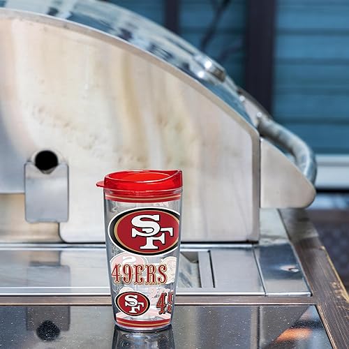 Miniatura 6 de Rico Industries NFL - Vaso de fútbol americano de doble pared, 16 onzas, tapa W