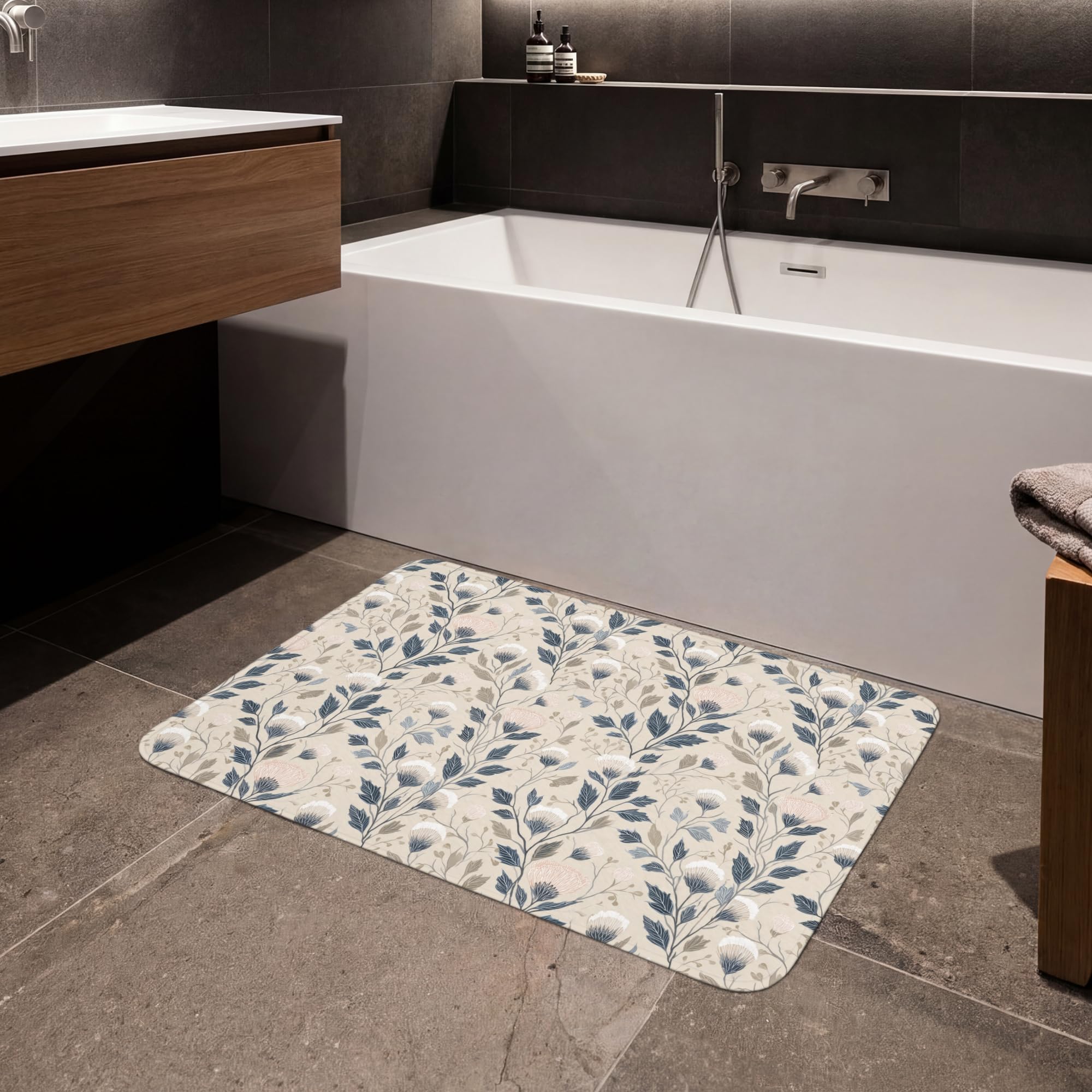 Badematte rutschfest Deko Badezimmer Memoryschaum Badematten