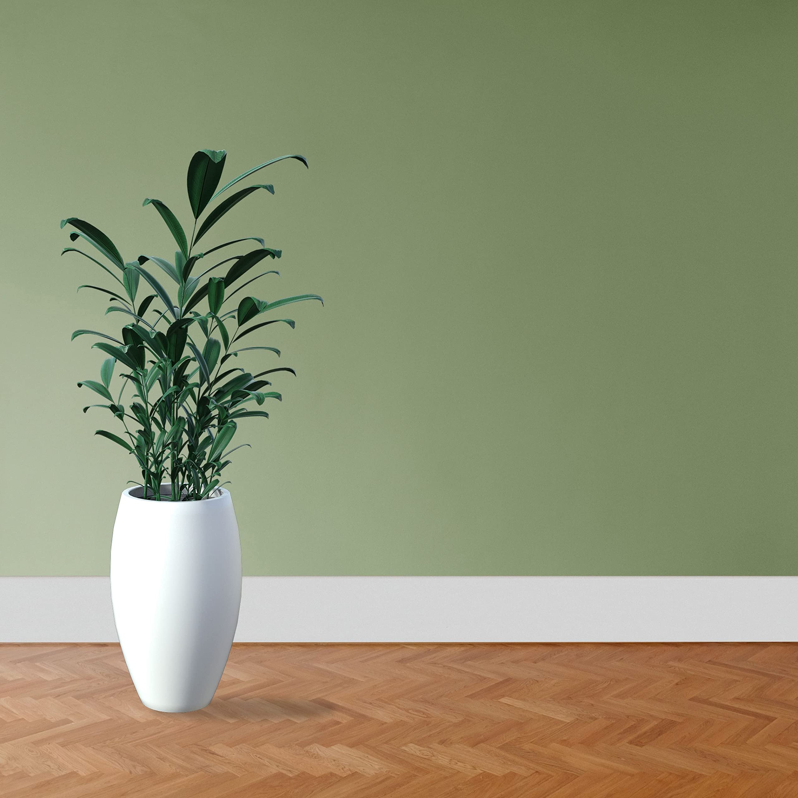 PROVISTON | Listwa przypodłogowa | zaokrąglony profil | 10 x 100 x 2000 mm | folia MDF | biała | nowoczesna listwa przypodłogowa | 2 metry