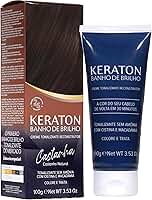 Keraton Tonalizante Banho de brilho 100g Castanha Castanho Natural