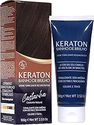 Banho De Brilho Keraton 100G Castanha