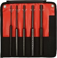 Vista 1 de Mayhew Pro 62065 5Piece Pin Punch Set with Extra Long Pin Lengths