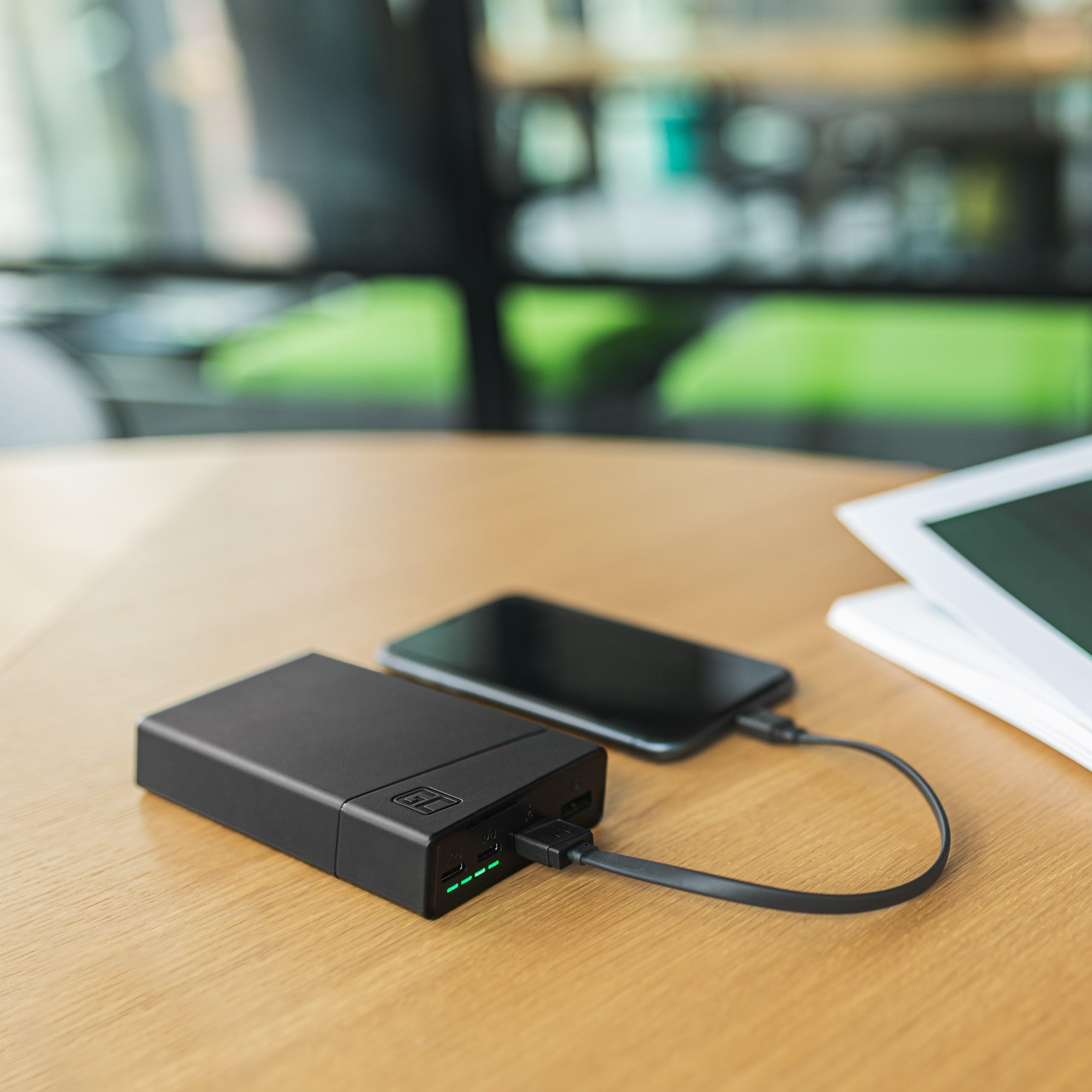 Green Cell Power Bank GC PowerPlay20 20000mAh | 4-Porte Batteria Esterna con 2x USB-C 18W Power Delivery e 2x USB Quick Charge 3.0 Powerbank per iPhone, iPad, Samsung, Switch, Smartphone, Tablet ecc.