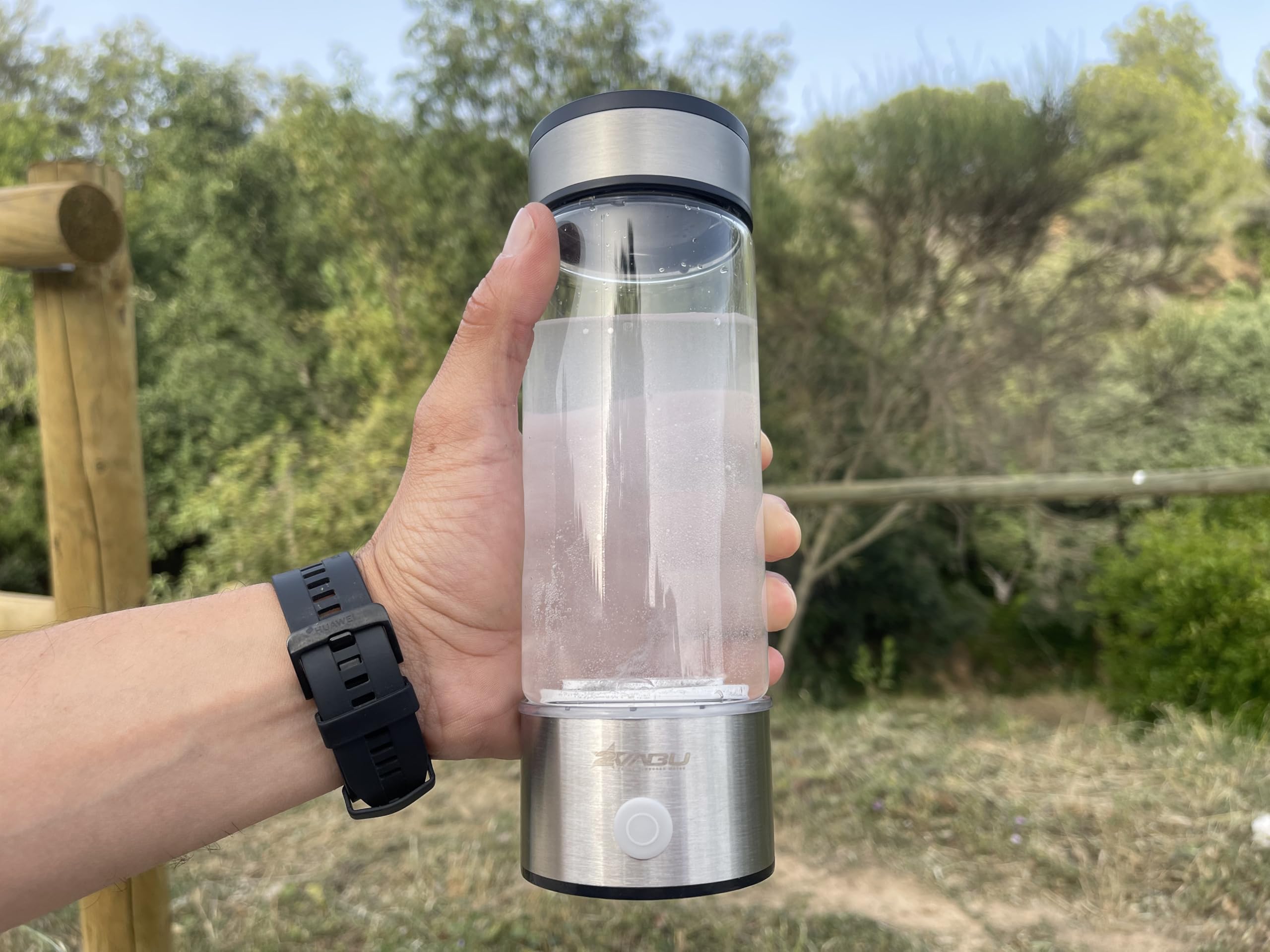 PACK Botella de Agua Hidrogenada + Vaporizador Facial, Generador Portátil de Agua Hidrogenada de 450 ml, Agua de Hidrógeno en Minutos, Botella Hidrogenadora para el Trabajo, Deporte, Regalos