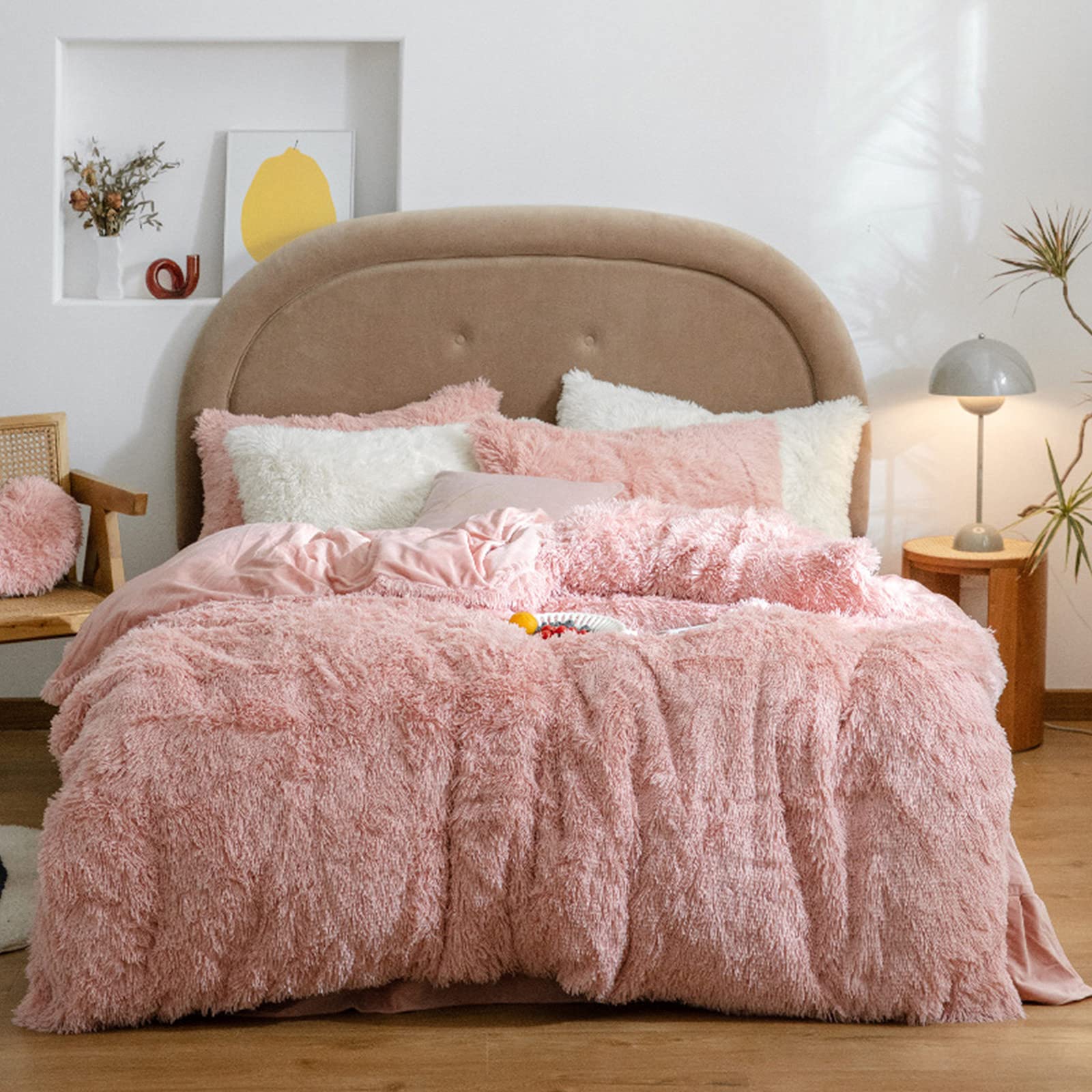 Peluche shaggy de luxe couverture de couette velours chaud 150x200