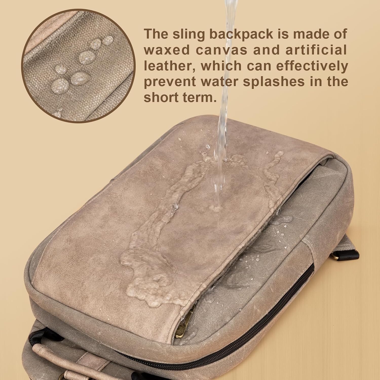 Canvas Messenger Bag Sling Bag Crossbody Shoulder Bag for Men Women Travel Work Satchel Bags