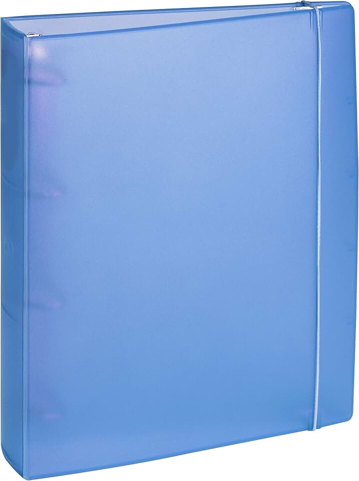 Acrimet Fichário Universitário 4 Argolas A4, Cor Azul Clear, 804.2