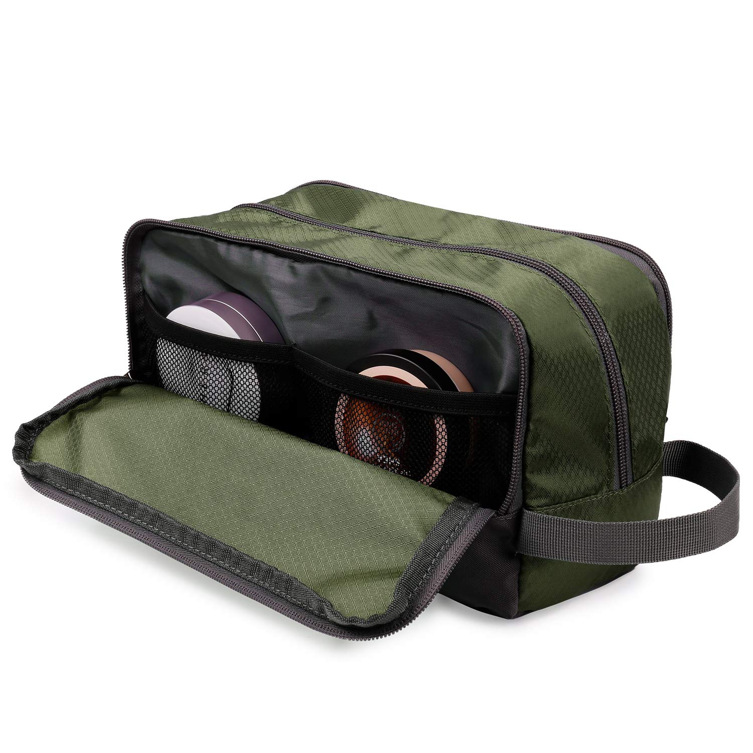 WANDF Astuccio da toilette da uomo da viaggio, borsa da bagno, accessori da viaggio, astuccio per trucco, da donna, organizzatori di servizi igienici