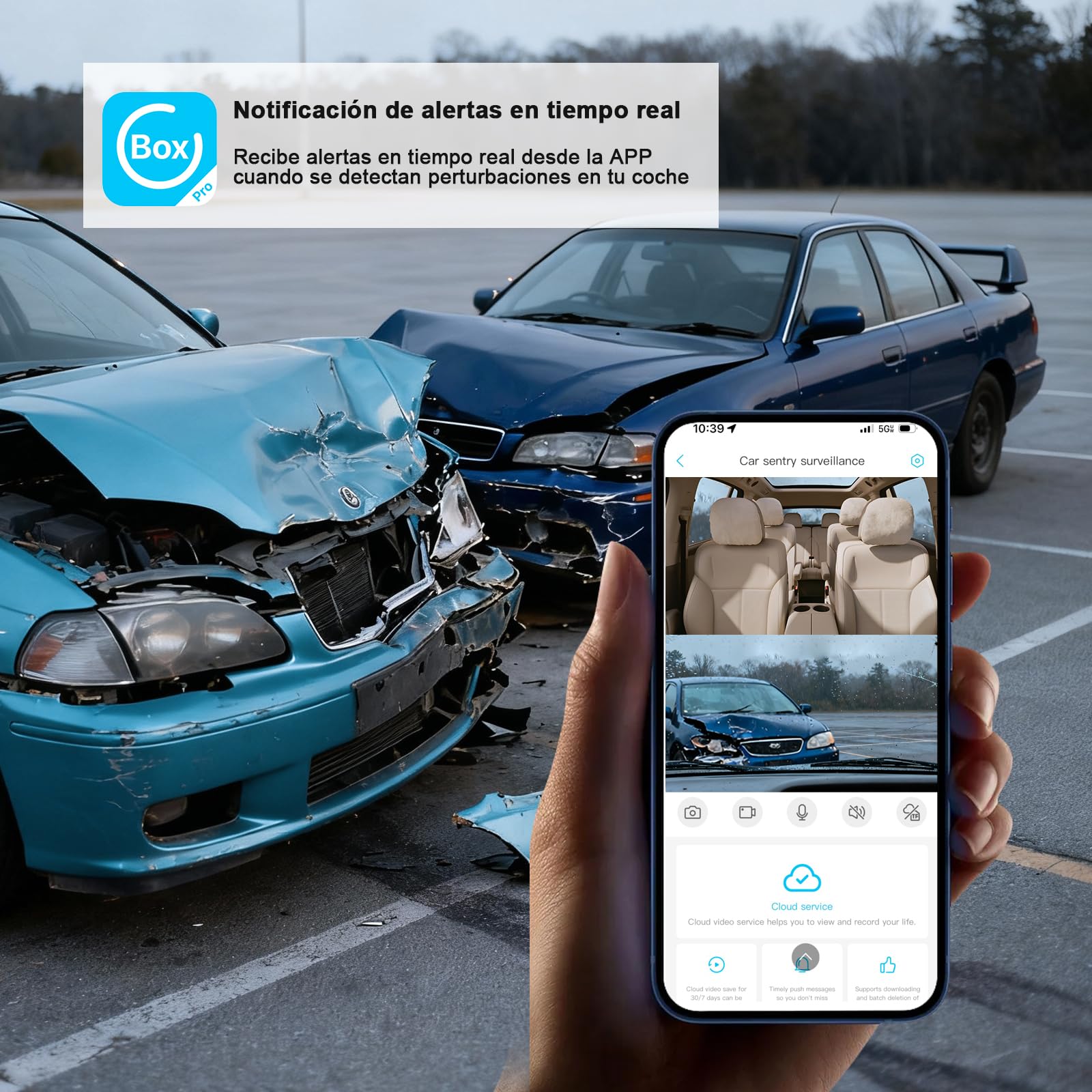 LAMTTO 4G LTE Camara Vigilancia Coche a Distancia, Dash CAM Antivandalica con GPS Tracker, App Alarma instantánea vía Cloud, Dashcam Cámara para Flotas Autoescola & Familias Seguridad del Vehículo