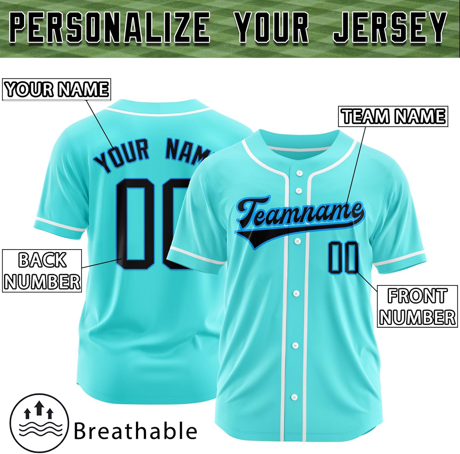Custom Baseball Jersey Personalized Stitched Printed Teamname Your Name and Numbe Logo for Men Women Youth - Image 2