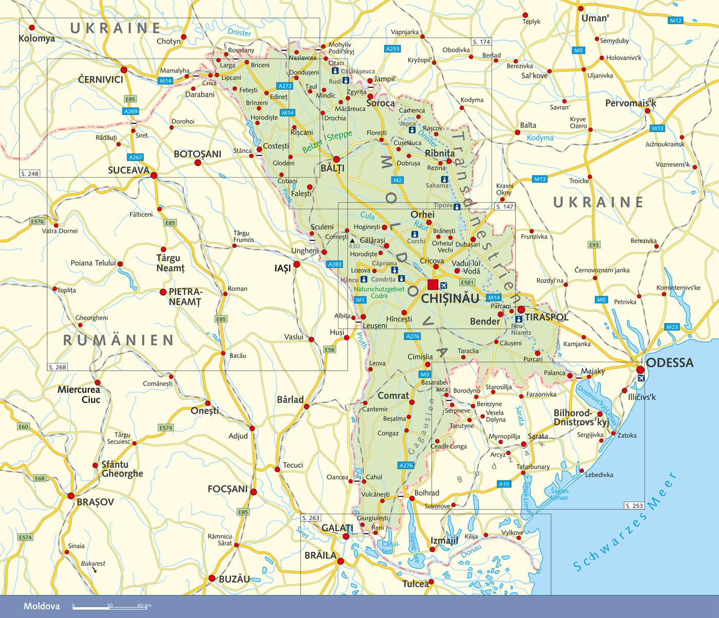 Reiseführer Moldova: Mit Chisinau, ganz Bessarabien und Transdnestrien