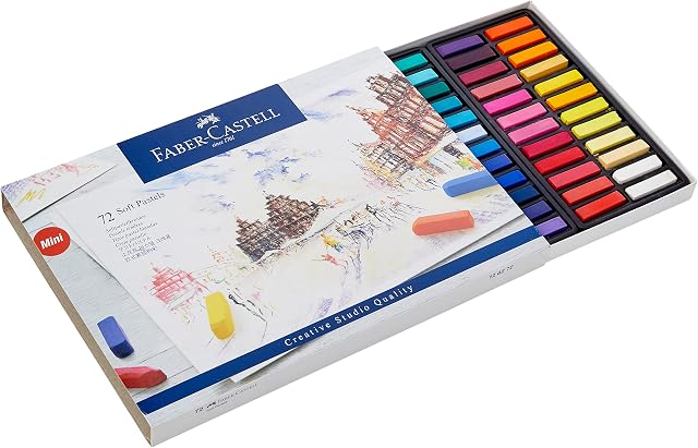 Faber-Castell Creative Studio Soft Pastels Box 72, Multicolor