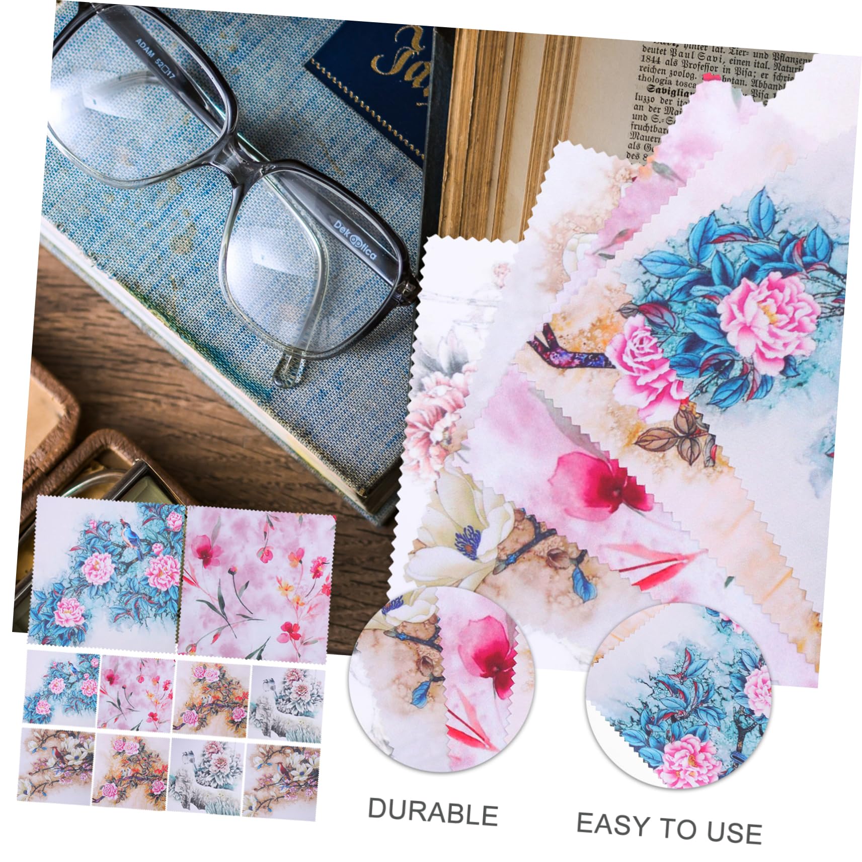 UKCOCO 30 Piezas Paño De Limpieza De Gafas Anteojos Toallitas Limpiadoras De Pantalla Paños De Limpieza De Pantalla Paños Limpios para Gafas Paño De Vidrio Lente Fibra Extrafina