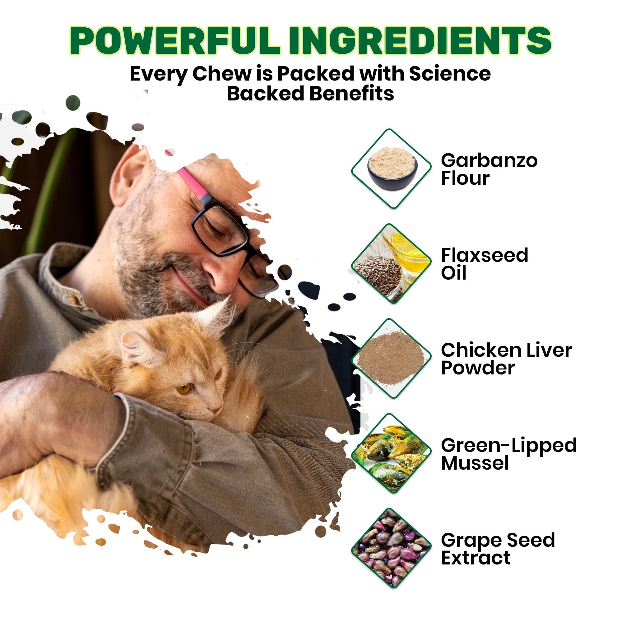 ActiveFur Nutrition Joint Care Chews for Cats - 135 Salmon Flavoured Soft Chews - Image 3