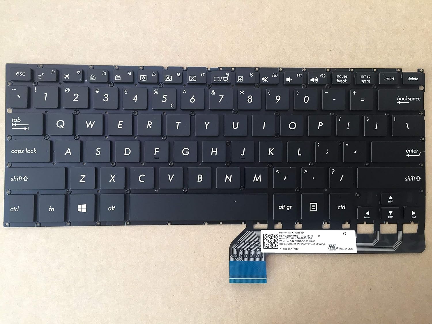 Original New for ASUS Zenbook Flip UX360U UX360UA Touchscreen 2-in-1 Laptop US Keyboard Backlit(not for UX360C)