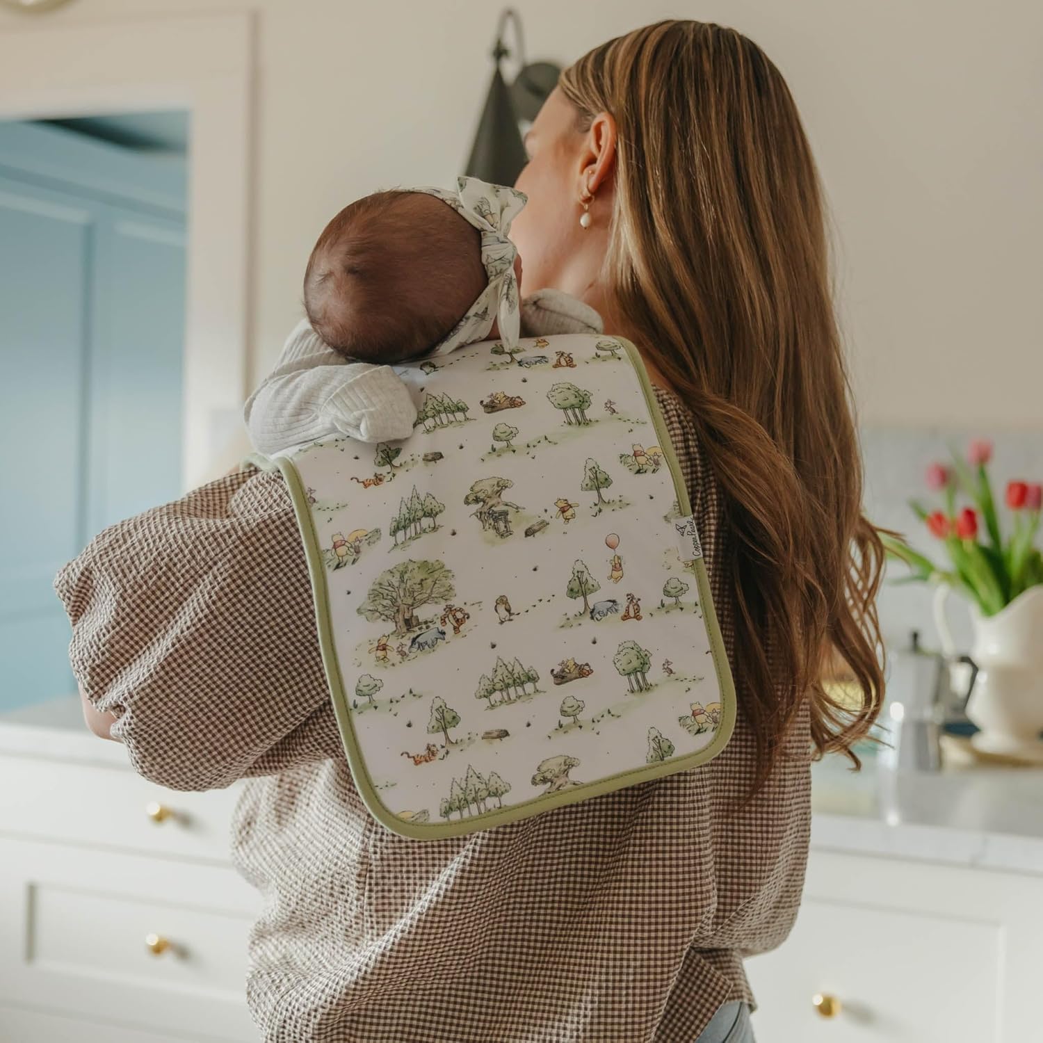 Copper Pearl Baby Burp Cloth Large 21''x10'' Size Premium Absorbent Triple Layer 3-Pack Gift Set Hundred Acre Wood