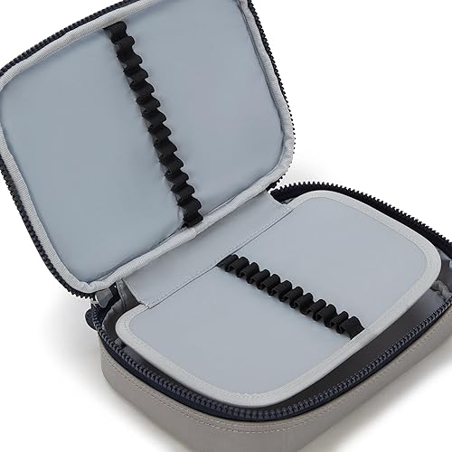 Vista 155 de Kipling - Estuche impreso para 100 bolígrafos para mujer, accesorios de organización, suministros de arte, maquillaje, organizador de viaje Aqua