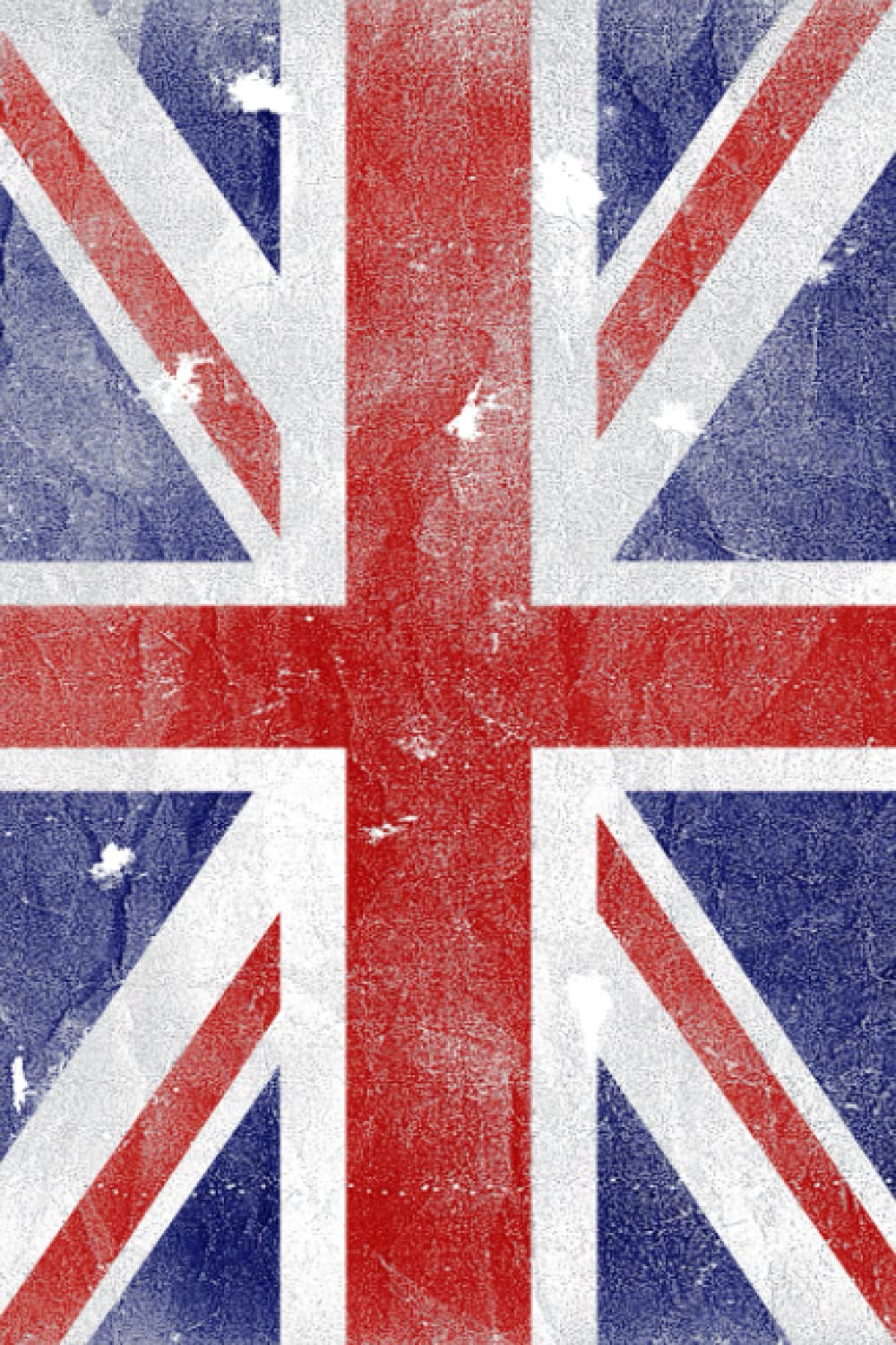British Union Jack Flag (Distressed Look) Journal: Distressed Old Look Union Ja