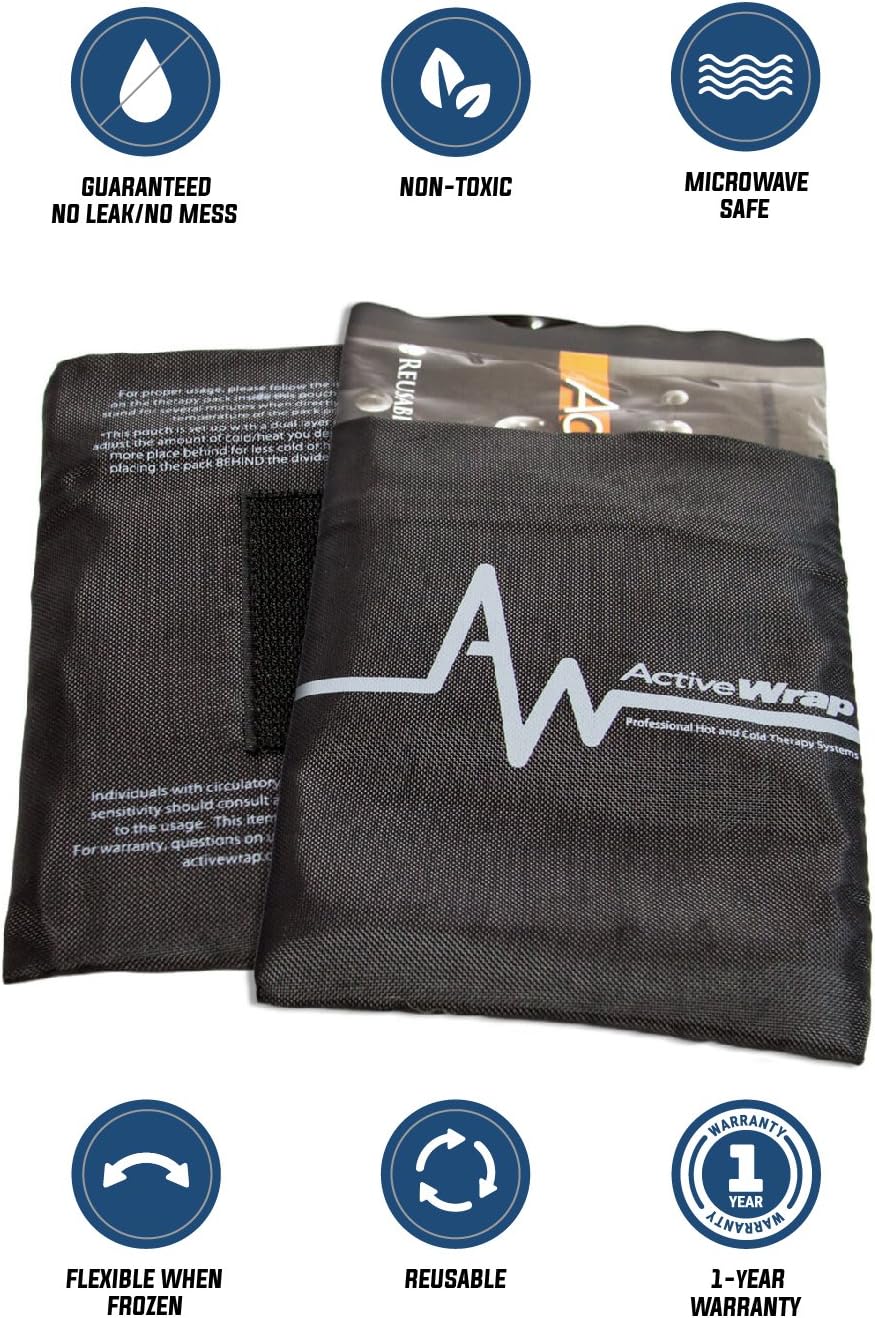 🛒 Crazy Deals ActiveWrap Hot & Cold Ice Packs - Reusable, Flexible, Leak Proof Design for Shoulder, Back, Knee Wraps - Large 7x 10 Crazy Clearance ActiveWrap Hot & Cold Ice Packs - Reusable, Flexible, Leak Proof Design for Shoulder, Back, Knee Wraps - Large 7x 10