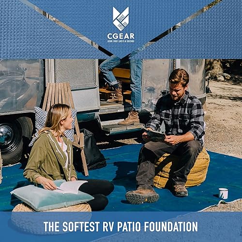 Miniatura 5 de CGEAR Tapete original para camping RV - Sin arena, resistente al agua, resistente a los rayos UV, construcción de grado militar