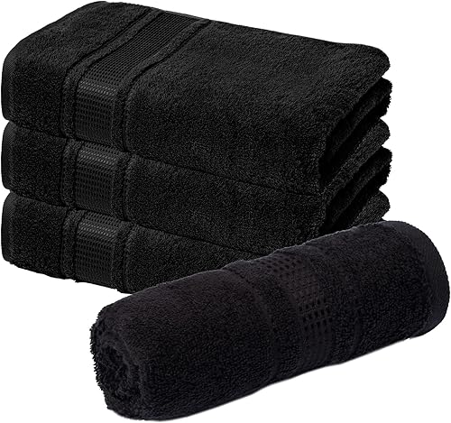 Vista 56 de Melissa Linen, Paquete de 4 Toallas para Puntas de Dedos, 100% Algodón Turco, Toallas de Mano Pequeñas para Cuerpo y Cara, 12 x 18 pulgadas, Suaves