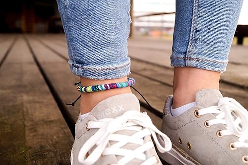 Miniatura 36 de Made by Nami Surfer Anklet for Men and Women Waterproof and Adjustable Surfer Ankle Bracelet String Ankle Bracelet Beach Accessory for Ethnic Hippie