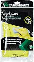 CARBOGRAFITE Luva Látex Tamanho M Carbografite 012173212 Amarelo