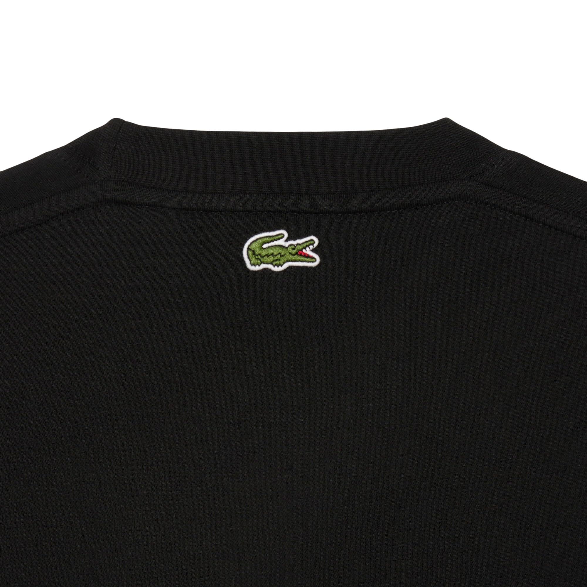Lacoste Signature Print Cotton T-Shirt Camiseta de algodón con Estampado Distintivo Hombre (Pack de 1)
