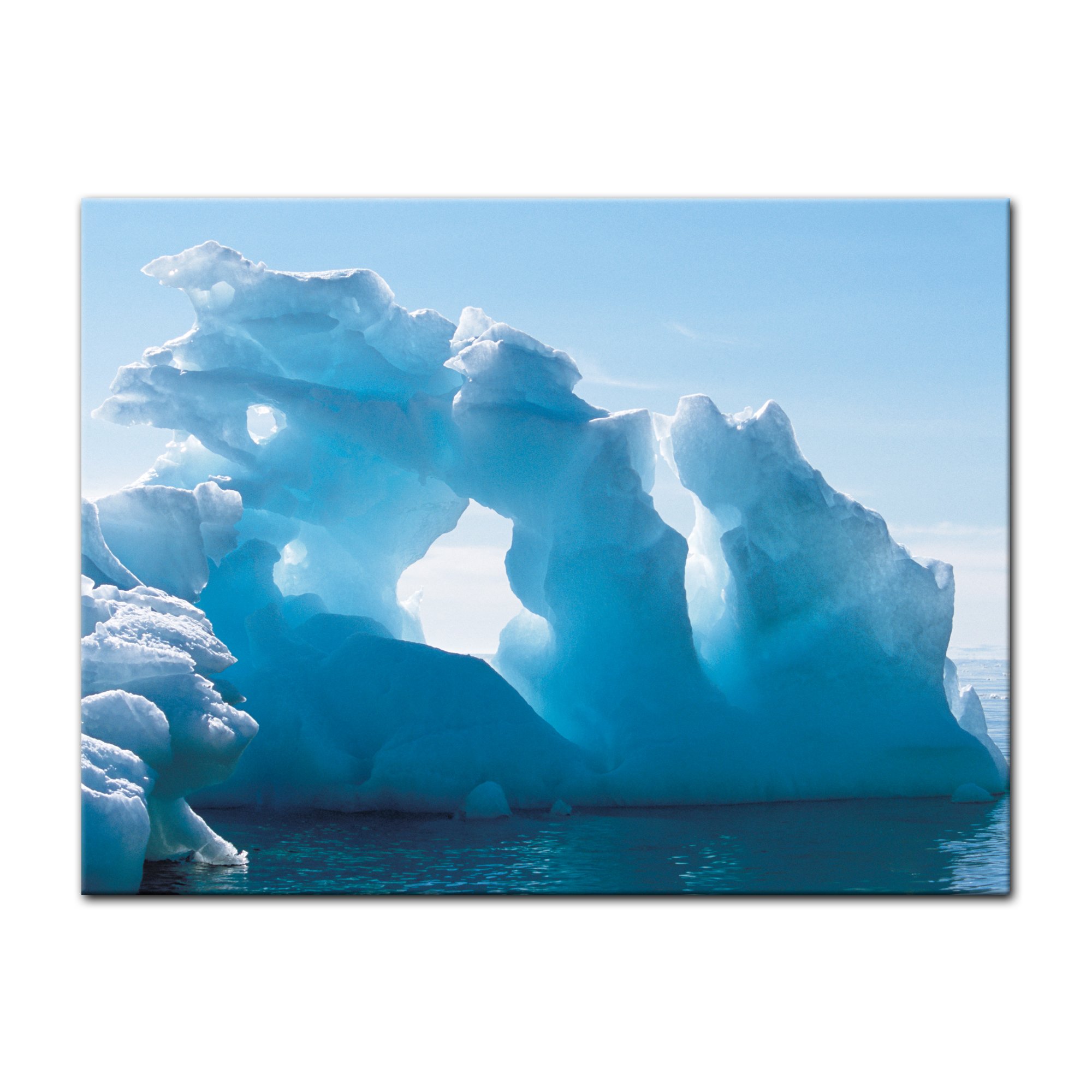 Bilderdepot24 Immagine su tela La formazione di ghiaccio - 120x90 cm - incorniciato direttamente dal produttore, intelaiata e pronta da appendere