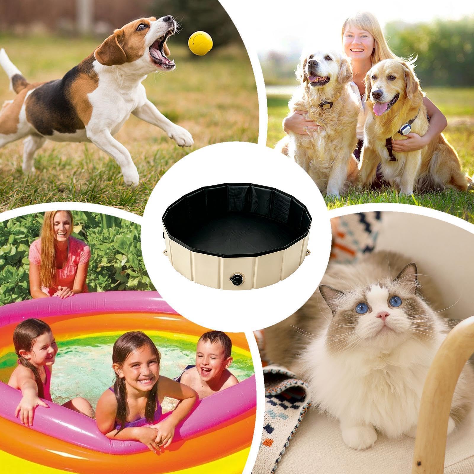 Piscina plegable para perros Piscina de natación plegable para perros