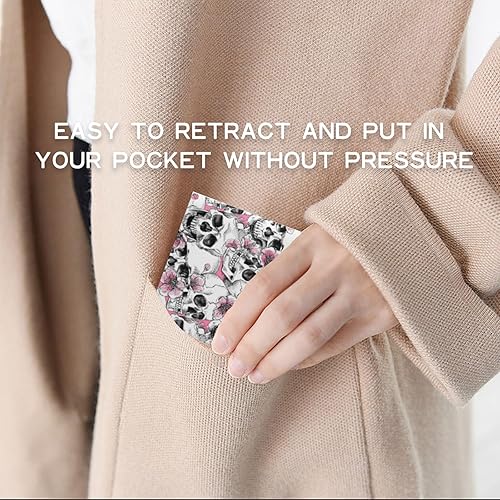 Miniatura 6 de Bonita cartera de cuero para mujer y niña, doble pliegue, tarjeta de crédito, billetera cero, adecuada para carteras de hombres y mujeres, Cartera