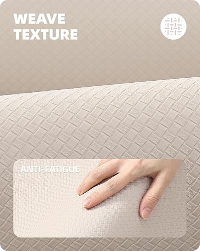 Miniatura 7 de Color G Alfombras de cocina, juego de 2 alfombras de cocina para pasillo de cocina, alfombras acolchadas y antifatiga, tapete de cocina