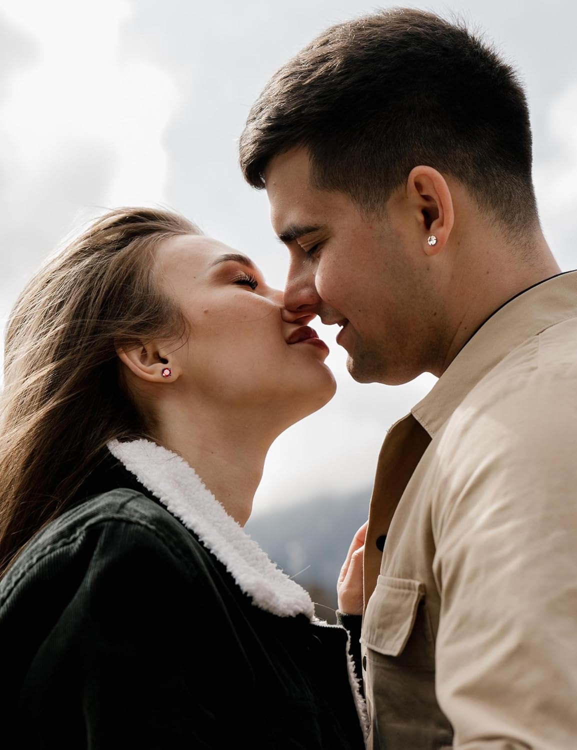 FIBO STEEL 6 Pairs Titanium Screw Back Earrings for Men Women Surgical Stainless Steel Stud Earrings Hypoallergenic Multicolor Double Side Earrings Piercing Sleeper Studs Jewelry 6mm - Image 5