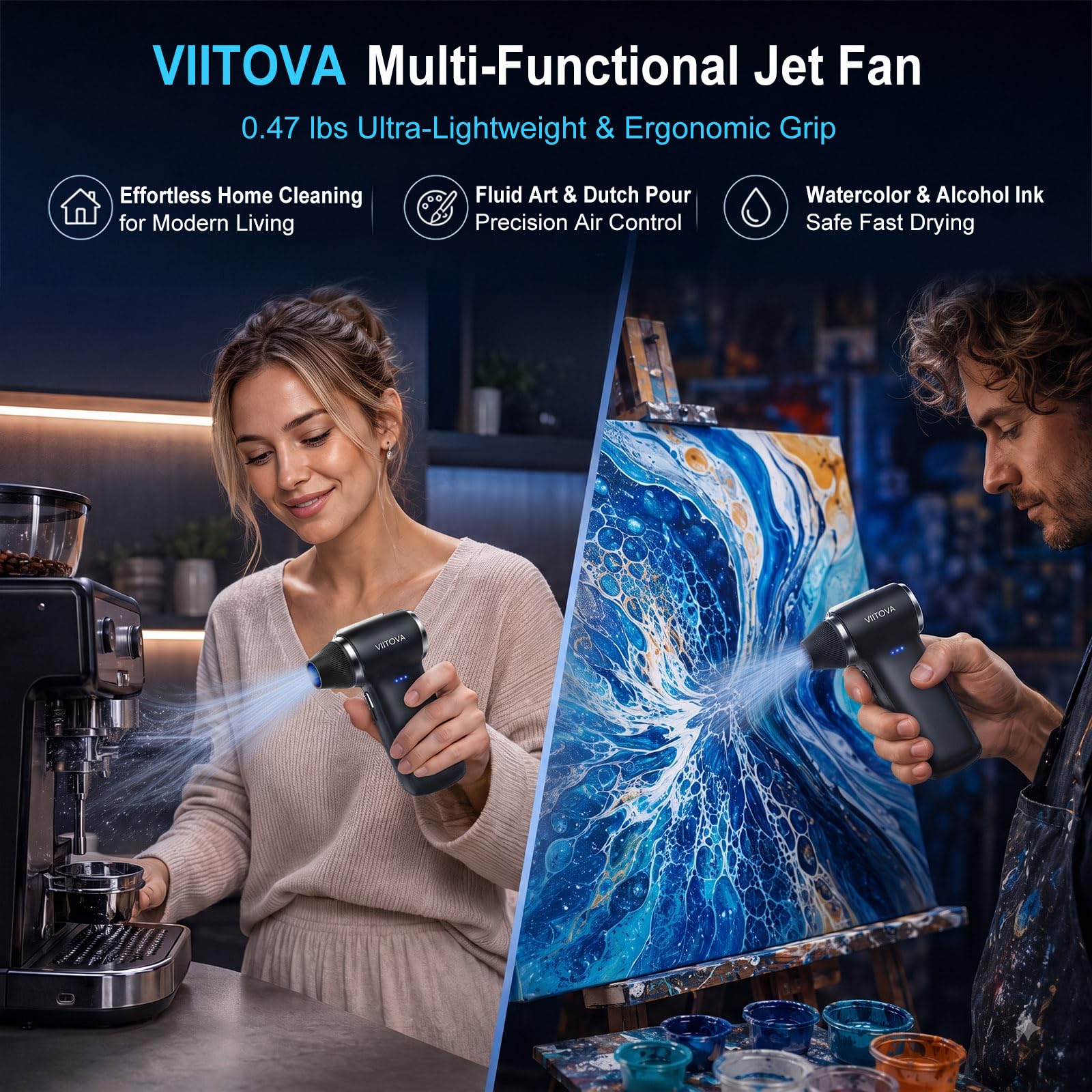 VIITOVA Electric Air Duster - Cordless Cleaning Tool -5