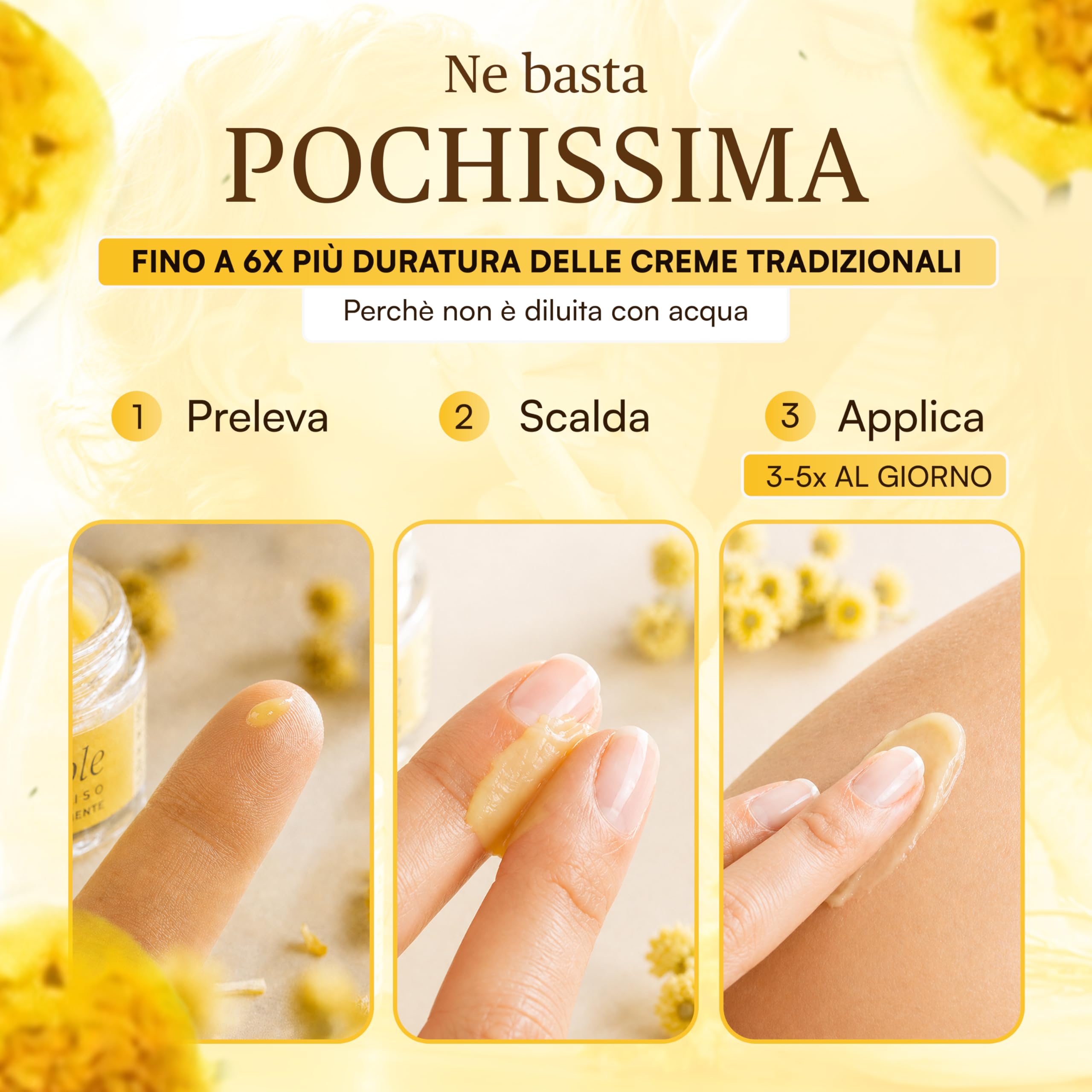 Coccole di Elicriso Crema Bimbi e Adulti Lenitiva senza acqua - Crema Corpo Pelle Sensibile Ultra Concentrata per Dermatite Atopica su Viso, Mani e Corpo - Senza Conservanti con Oli Pregiati, 30 ml