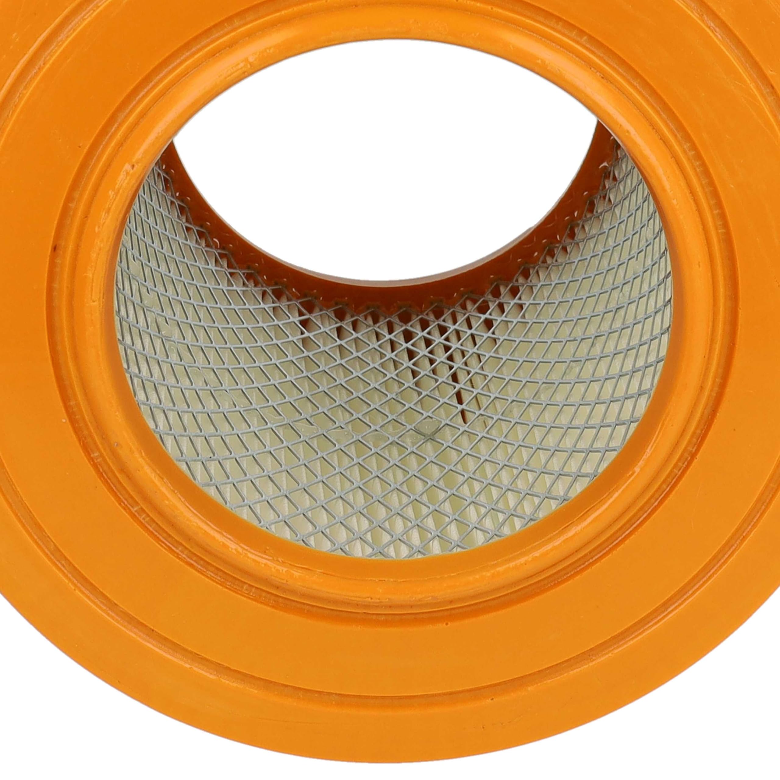 vhbw 2x Faltenfilter kompatibel mit Allaway A40, A50, A Serie (nach BJ 1991), A30, AW1700, A60 Staubsauger - Patronenfilter Orange Weiß