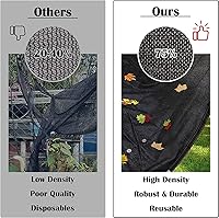 Vista 2 de SUNDALY16x32FT Rectangle Pool Leaf Net Cover for Inground Pools, Mesh Pool Covers for Above Ground Pools, Pool Canopy Shade for Inground Pools, Sun