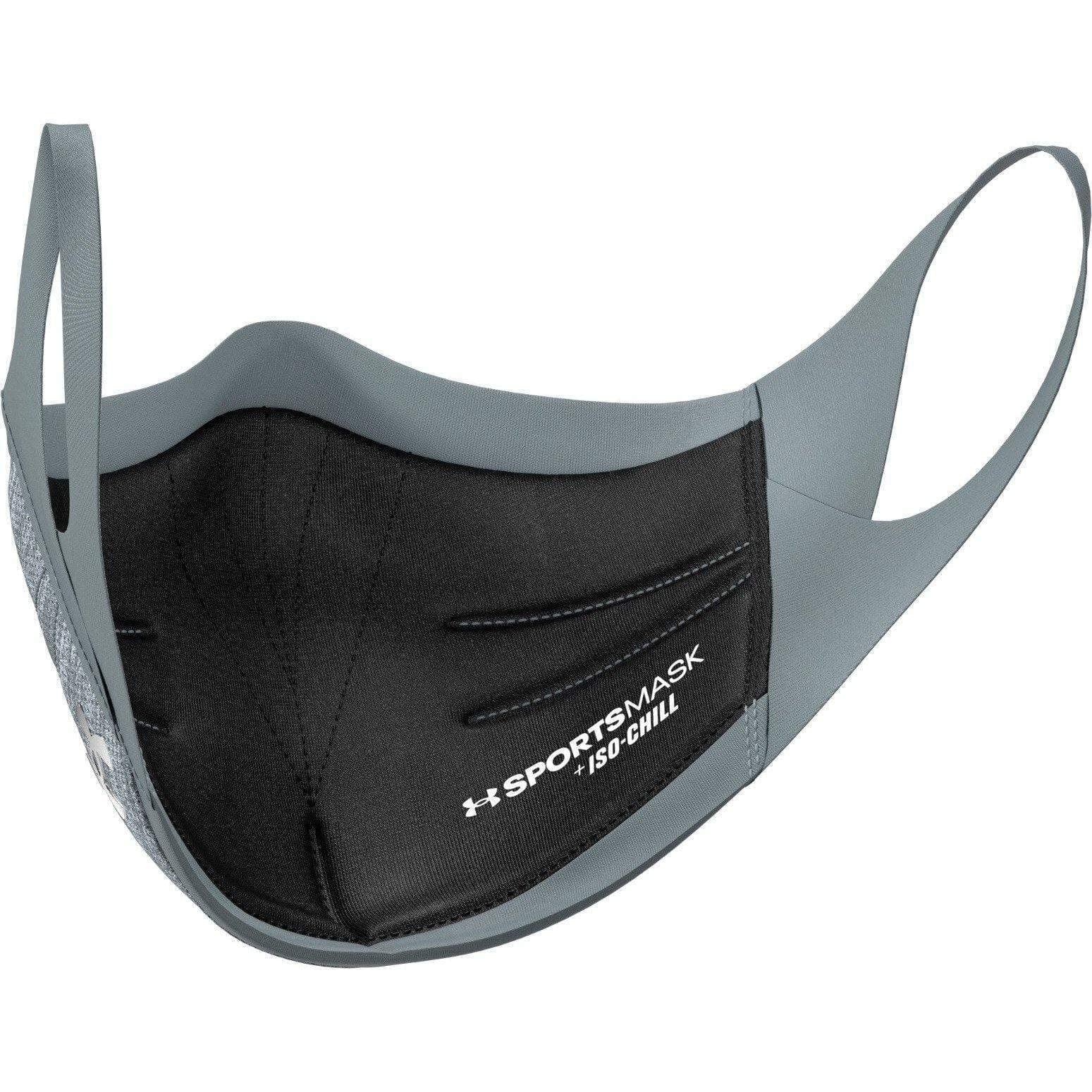 Under Armour Erwachsene Sportmaske, Pitch Grey (013)/Silver Chrom, X-Small/Small