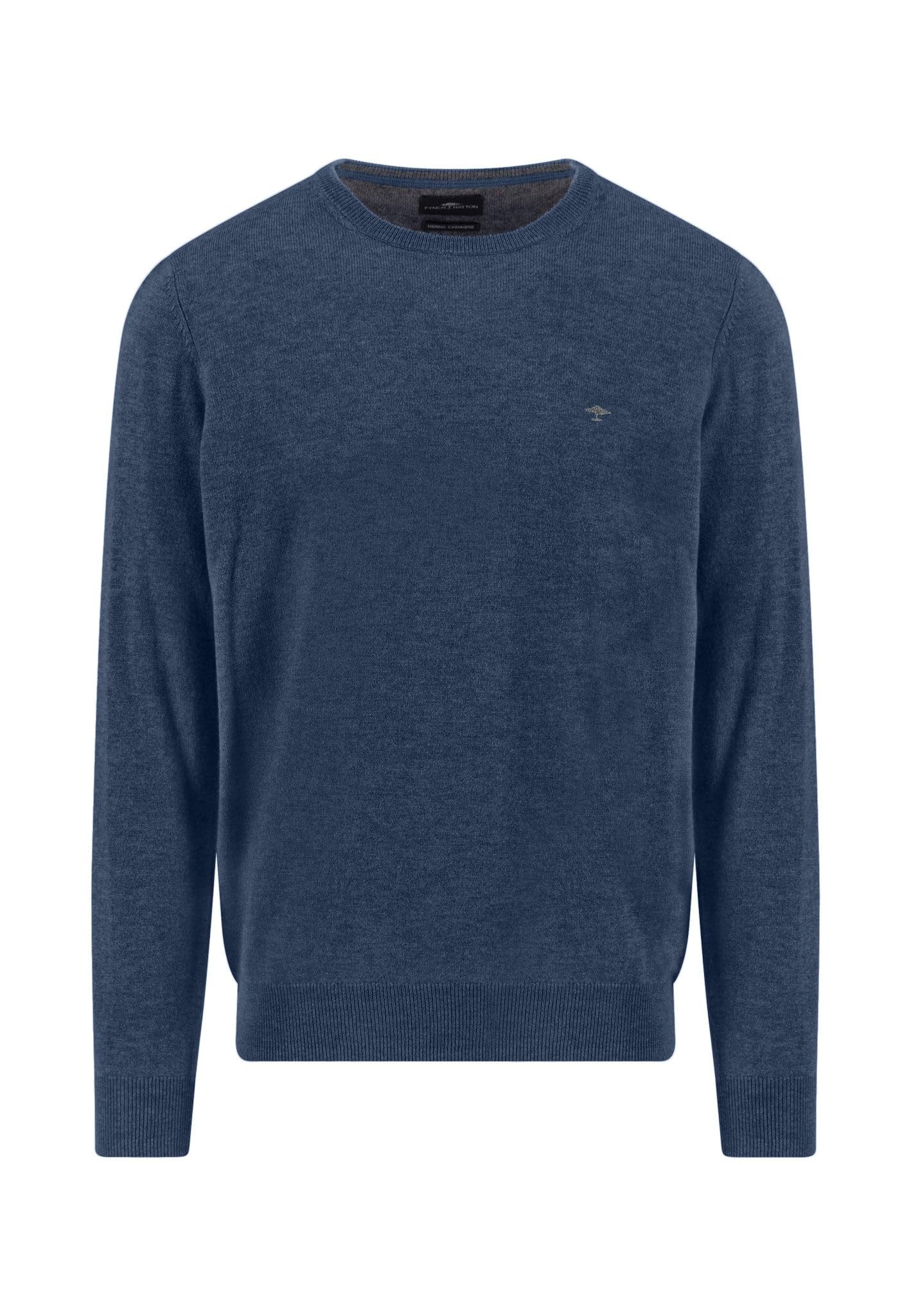 FYNCH-HATTON Pullover aus Woll-Kaschmir-Mix mit Rundhalsausschnitt