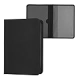 kwmobile Registration and Insurance Holder - Car Document Holder for Vehicle Documents and Cards - PU Leather - Black