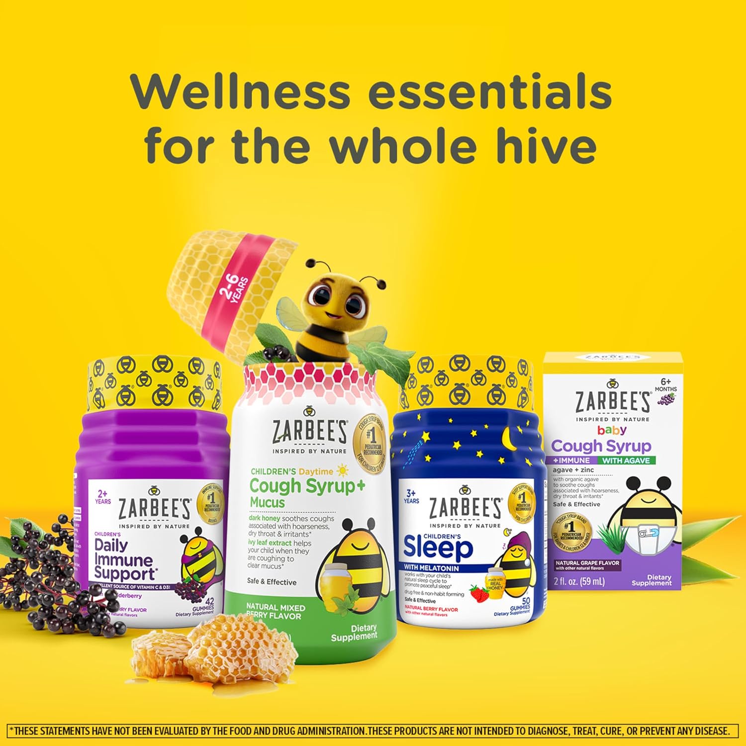 Zarbee’s Children’s Digestive Care Support* Prebiotic Fiber Syrup, Grape Flavor with Other Natural Flavors, Liquid Fiber for Kids, Daily Digestive Support, Gluten Free, Agave, 8 fl oz - Image 7