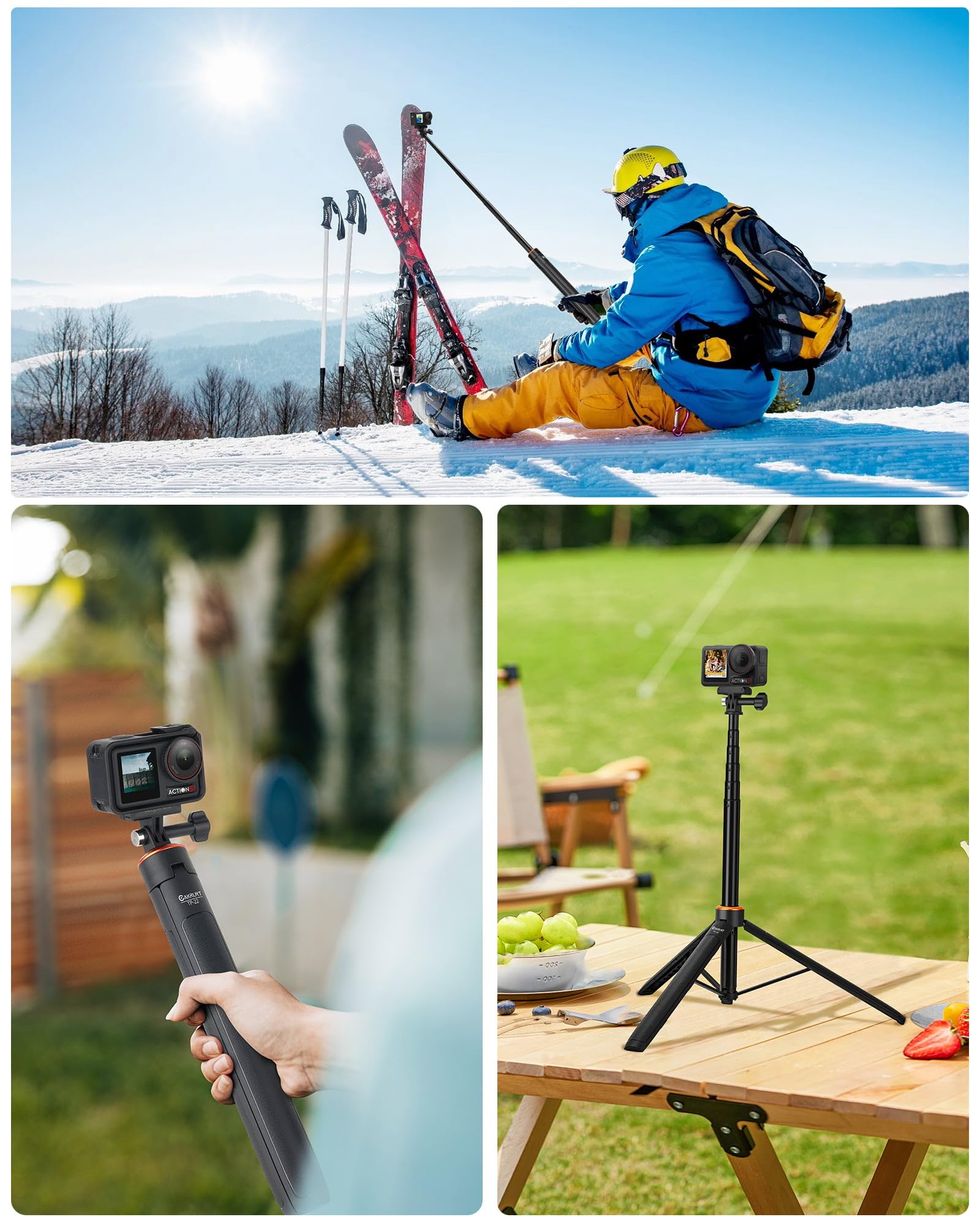 さんま❗️ GoPro6+予備バッテリー+自撮り棒+128sdカード さんま