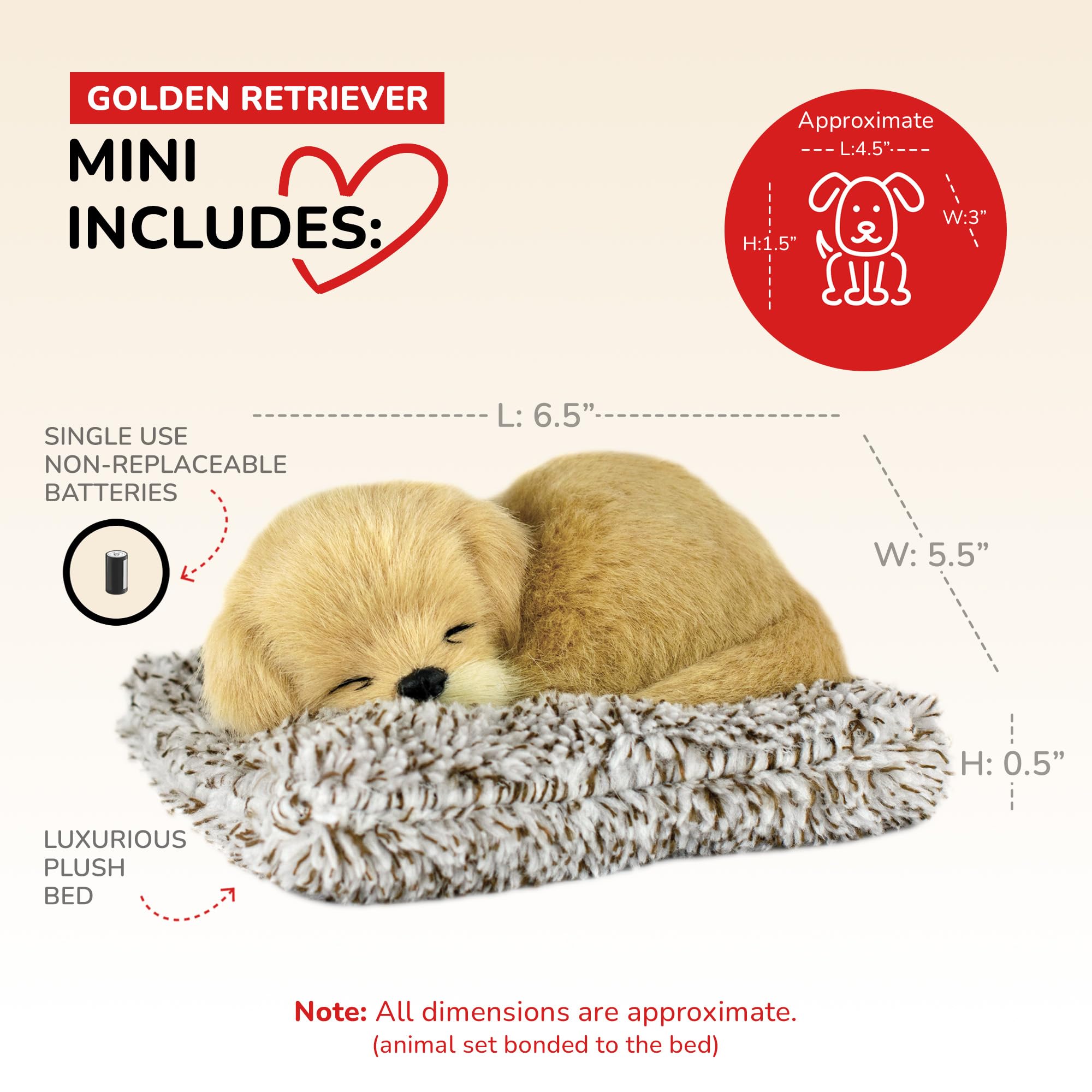 Amazon.com: Perfect Petzzz - Mini Golden Retriever, Stuffed