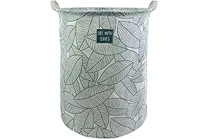 Collapsible Green Laundry Basket for Organized Living