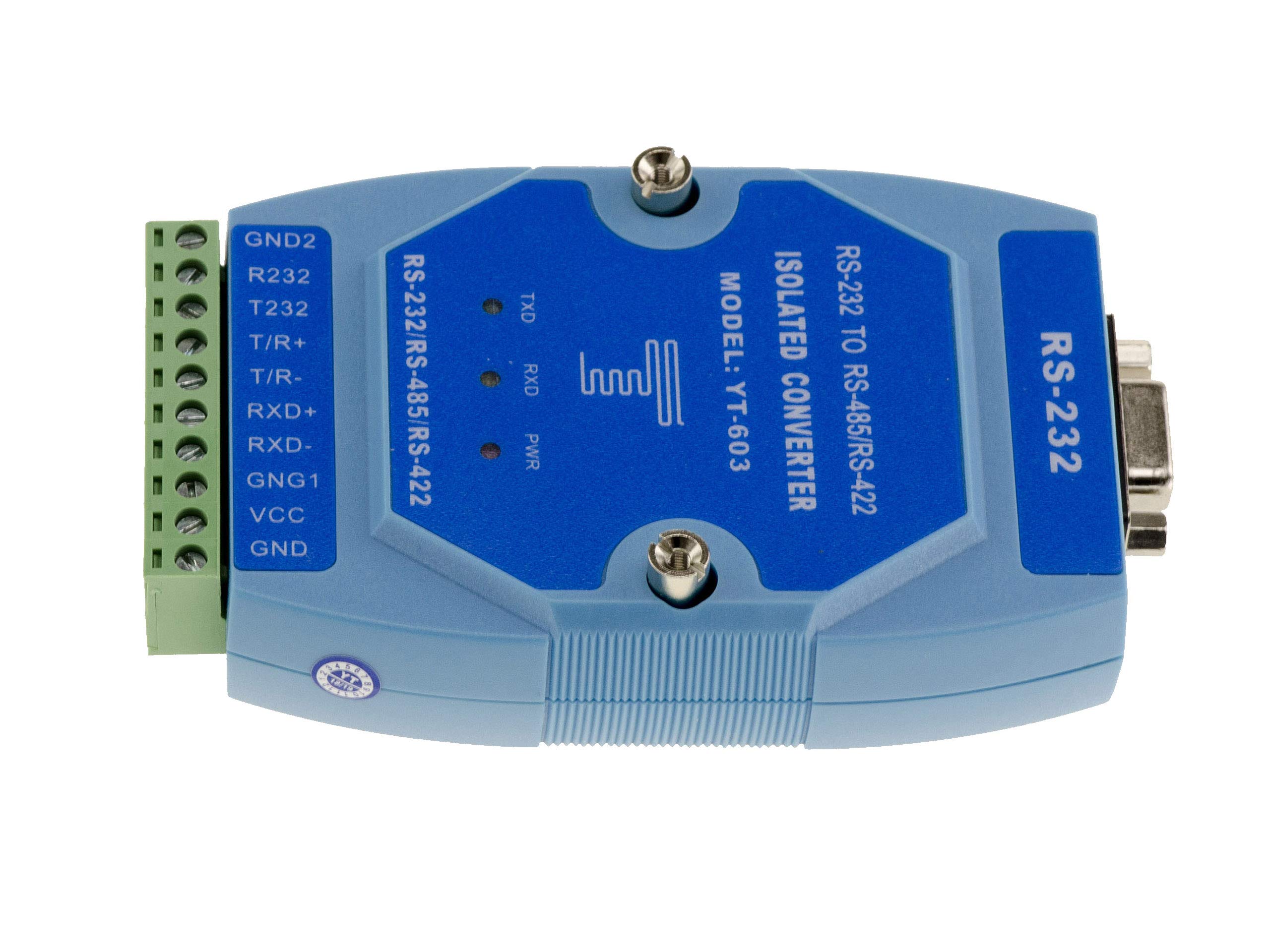 KALEA-INFORMATIQUE Convertitore da RS232 a RS422 RS485 con isolamento fotoelettrico. Convertitore dati fotoelettrico RS-232 RS-422 RS-485