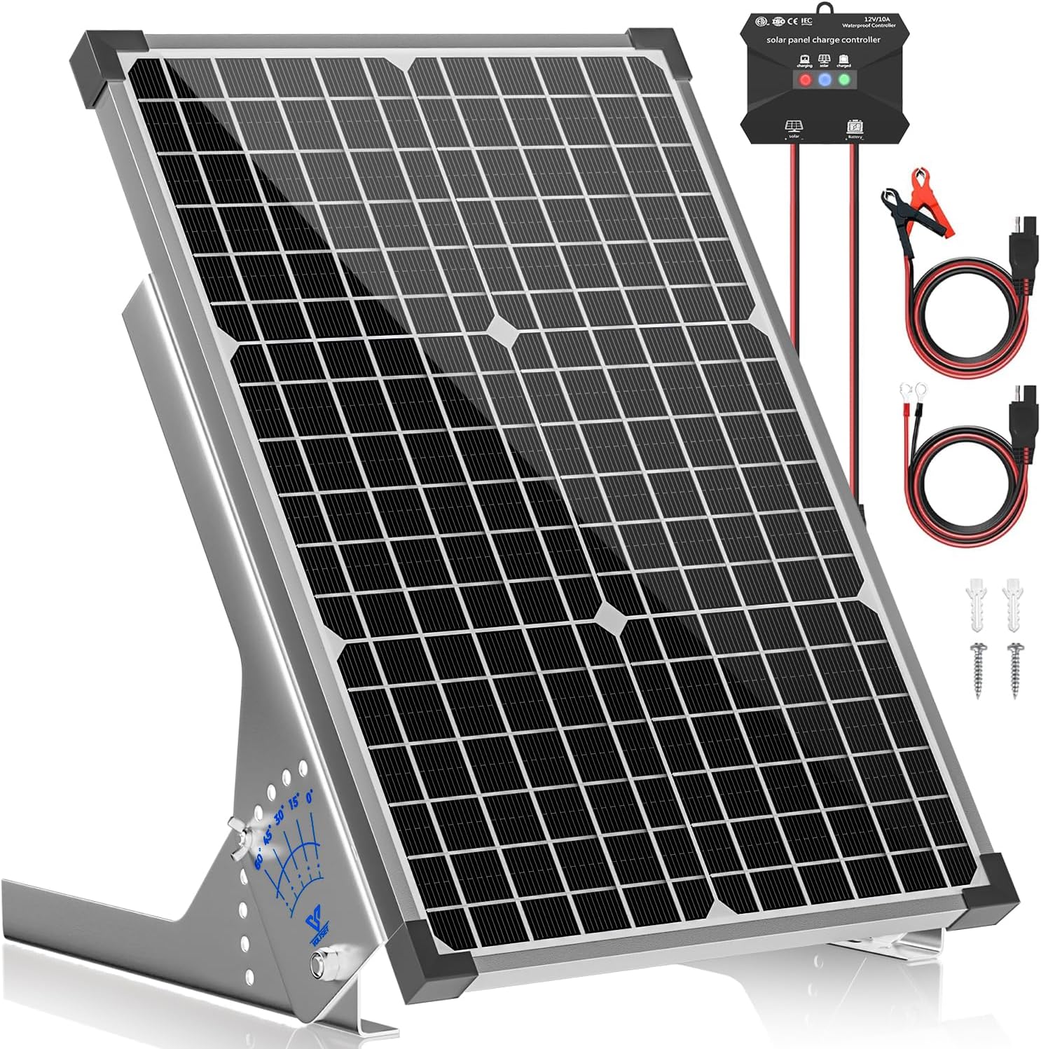 30W Waterproof Solar Panel Kit with 10A MPPT Charger for RV, Boat, Car 30W Waterproof Solar Panel Kit with 10A MPPT Charger for RV, Boat, Car