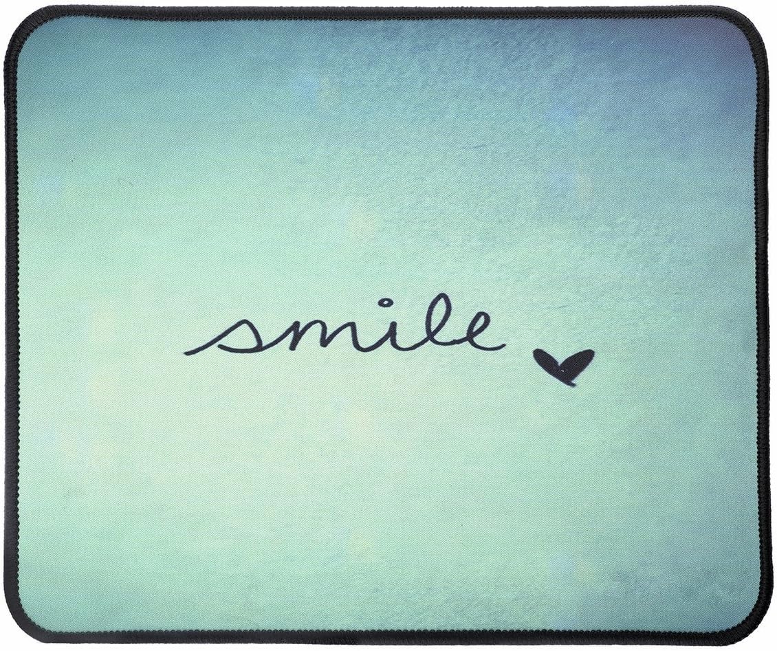Mouse pad,Game Mouse Mat with Smooth Surfase and Stitched Edges for games&office 300 * 250 * 26mm(Smile)